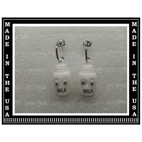 5/$20 Food Fun Wiggle Eye Interchangeable Snack Charm Earrings-5 Pairs in Set - Picture 2 of 6